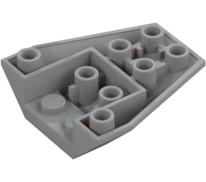 LEGO Medium Stone Gray Wedge 4 x 4 Triple Inverted with Reinforced Studs (13349)