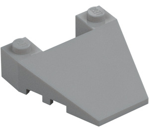 LEGO Medium Stone Gray Wedge 4 x 4 with Stud Notches (93348)