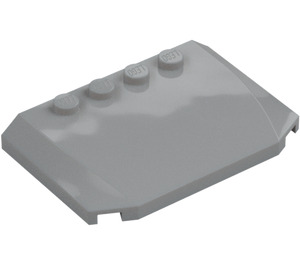 LEGO Medium Stone Gray Wedge 4 x 6 Curved (52031)