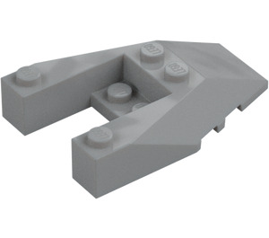 LEGO Grigio pietra medio Cuneo 6 x 4 Ritaglio con intagli per bottoncini (6153)