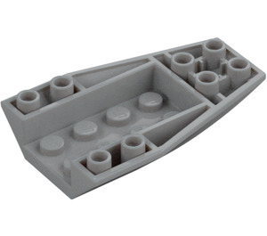 LEGO Medium Stone Gray Wedge 6 x 4 Triple Curved Inverted (43713)