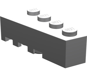 LEGO Medium Stone Gray Wedge Brick 2 x 4 Right (41767)
