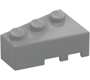 LEGO Keskitumma kivenharmaa Kiila Palikka 3 x 2 Vasen (6565)