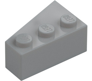 LEGO Medium Stone Gray Wedge Brick 3 x 2 Right (6564)