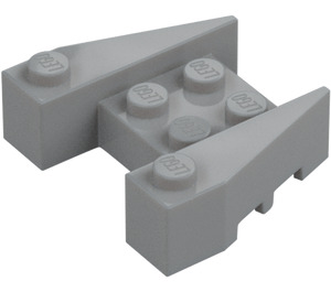 LEGO Medium Stone Gray Wedge Brick 3 x 4 with Stud Notches (50373)