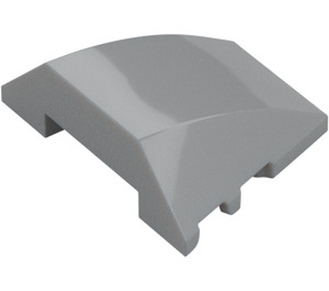 LEGO Medium Stone Gray Wedge Curved 3 x 4 Triple (64225)