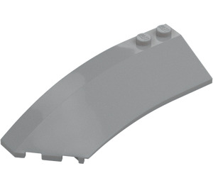 LEGO Medium Stone Gray Wedge Curved 3 x 8 x 2 Left (41750 / 42020)