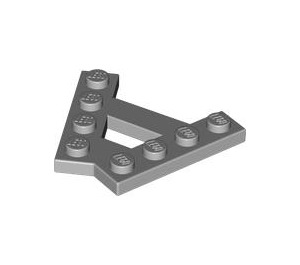 LEGO Gris pierre moyen Coin assiette 1 x 4 A-Cadre (45°) (15706)