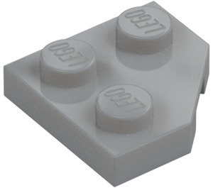 LEGO Medium steengrijs Wig Plaat 2 x 2 Cut Hoek (26601)