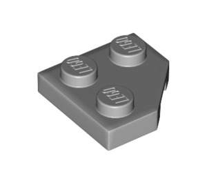 LEGO Gris pierre moyen Coin assiette 2 x 2 Cut Coin (26601)
