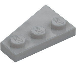 LEGO Medium Stone Gray Wedge Plate 2 x 3 Wing Right  (43722)