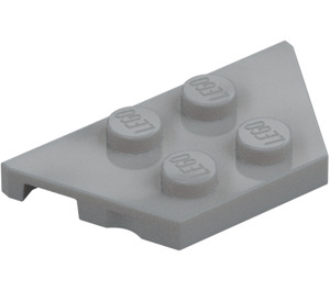 LEGO Grigio pietra medio Cuneo Piastra 2 x 4 (51739)