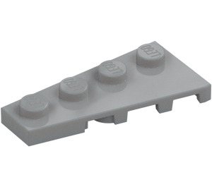 LEGO Medium Stone Gray Wedge Plate 2 x 4 Wing Left (41770)