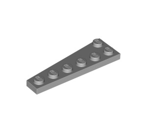 LEGO Medium Stone Gray Wedge Plate 2 x 6 Right (78444)