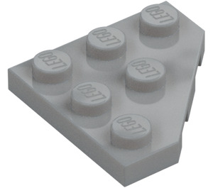 LEGO Gris piedra medio Cuña Placa 3 x 3 Esquina (2450)