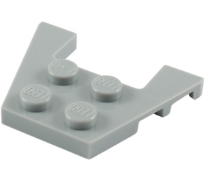 LEGO Mittleres Steingrau Keil Platte 3 x 4 mit Bolzenkerben (28842 / 48183)