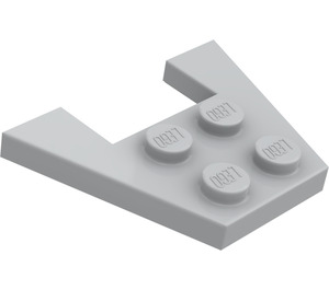 LEGO Medium steengrijs Wig Plaat 3 x 4 zonder nop-inkepingen (4859)