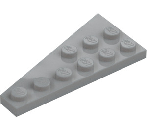 LEGO Medium Stone Gray Wedge Plate 3 x 6 Wing Right (54383)