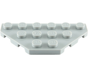 LEGO Medium Stone Gray Wedge Plate 3 x 6 with 45º Corners (2419 / 43127)