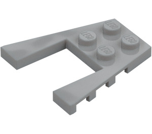 LEGO Medium Stone Gray Wedge Plate 4 x 4 with 2 x 2 Cutout (41822 / 43719)