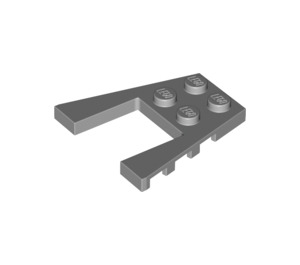 LEGO Mittleres Steingrau Keil Platte 4 x 4 mit 2 x 2 Ausgeschnitten (41822 / 43719)