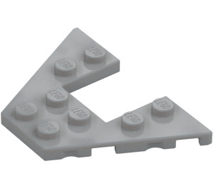 LEGO Medium Stone Gray Wedge Plate 4 x 6 with 2 x 2 Cutout (29172 / 47407)