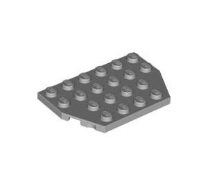 LEGO Medium Steengrijs Wig Plaat 4 x 6 zonder Hoeken (32059 / 88165)