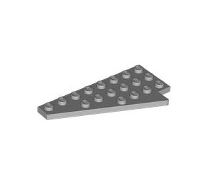 LEGO Mittleres Steingrau Keil Platte 4 x 8 Flügel Links mit Unterseite Stud Notch (3933)