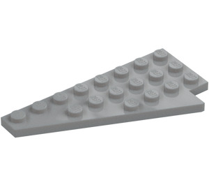 LEGO Medium Stone Gray Wedge Plate 4 x 8 Wing Left with Underside Stud Notch (3933 / 45174)