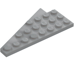 LEGO Medium steengrijs Wig Plaat 4 x 8 Vleugel Rechts met onderkant noppenuitsparing (3934 / 45175)