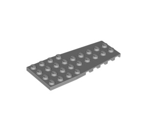 LEGO Medium Stone Gray Wedge Plate 4 x 9 Wing with Stud Notches (14181)