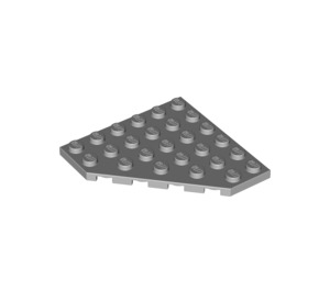 LEGO Medium Stone Gray Wedge Plate 6 x 6 Corner (6106)