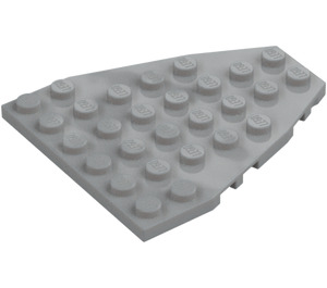 LEGO Medium Stone Gray Wedge Plate 7 x 6 with Stud Notches (50303)