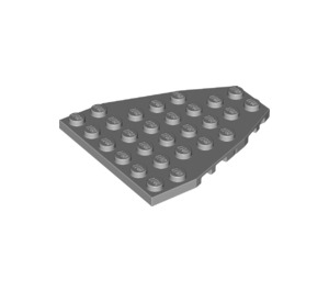 LEGO Medium Stone Gray Wedge Plate 7 x 6 with Stud Notches (50303)