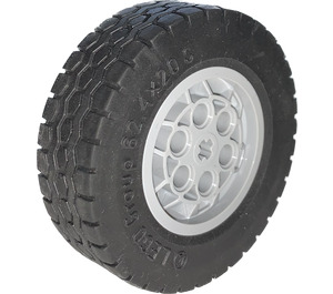 LEGO Medium Stone Gray Wheel 43.2 X 18 with Tire 62.4 x 20