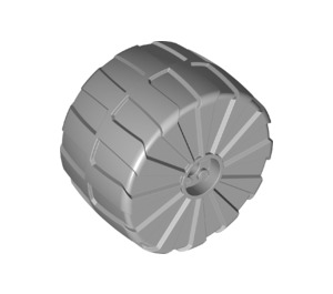 LEGO Medium Stone Gray Wheel Hard-Plastic Giant (2573)