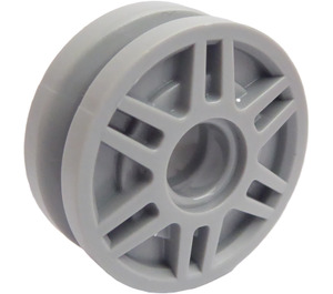 LEGO Medium Stone Gray Wheel Rim Ø18 x 7  with Deep Spokes and Brake Rotor (13971 / 77031)