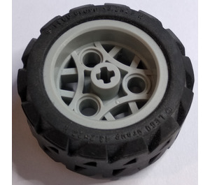 LEGO Medium steengrijs Wheel Rim Ø30 x 20 with 3 Pin Holes with Offroad Tyre 43,2 X 22