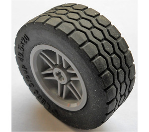 LEGO Medium Stone Gray Wheel Rim Ø30 x 20 with No Pinholes, with Reinforced Rim with Tire Ø 49.5 x 20mm