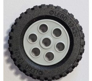 LEGO Medium Stone Gray Wheel Rim 30mm x 12.7mm Stepped with Tire 13 x 24