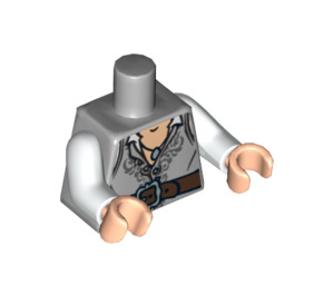 LEGO Mittleres Steingrau Will Turner Torso (973 / 76382)