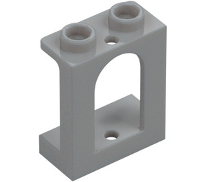 LEGO Medium Stone Gray Window Frame 1 x 2 x 2 with Arched Opening (90195)