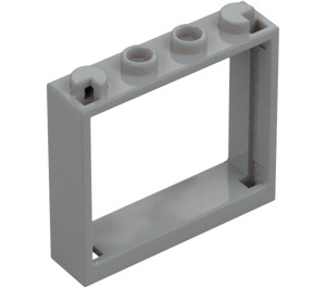 LEGO Medium Stone Gray Window Frame 1 x 4 x 3 (60594)