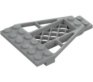 LEGO Medium Stone Gray Wing 6 x 8 x 0.7 with Grille (30036)