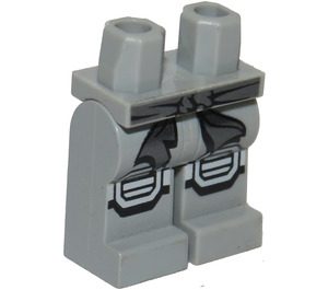 LEGO Medium Stengrå Zane - Titanium Ninja Minifigur Höfter och ben (3815 / 19378)