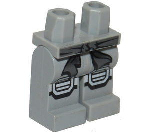 LEGO Mittleres Steingrau Zane - Titanium Ninja Minifigure Hüften und Beine (3815 / 19378)
