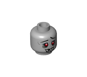 LEGO Medium Stone Gray Zombie Cheerleader Minifigure Head (Recessed Solid Stud) (3626 / 22308)