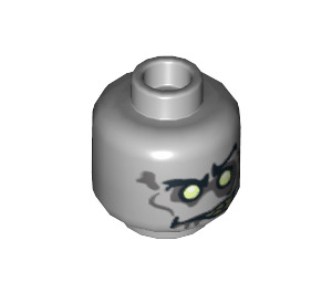 LEGO Medium Stone Gray Zombie Groom Head (Recessed Solid Stud) (3626 / 10877)