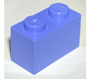 LEGO Medium violet Steen 1 x 2 met buis aan de onderzijde (3004 / 93792)