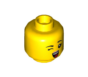 LEGO Mei Minifigure Kopf (Einbau-Vollbolzen) (3626 / 76822)